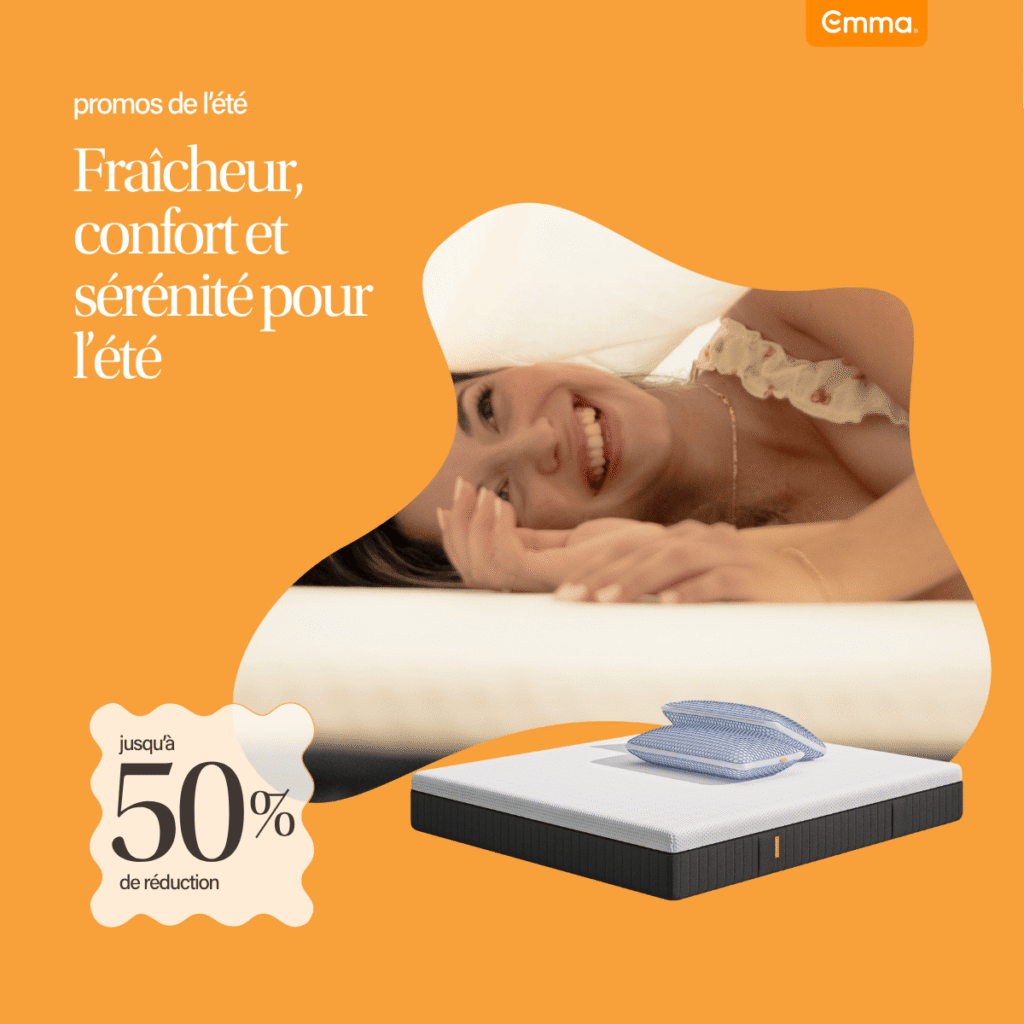 Emma matelas promos aout 2025