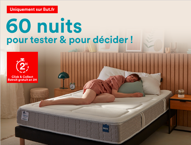 matelas BUT 60 jours d'essai