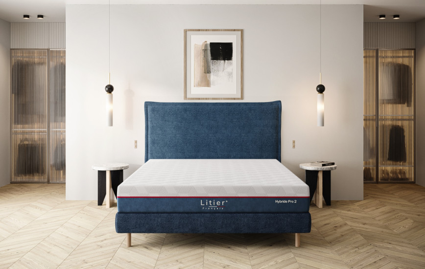 Lit Cocoon Litier Français bleu marine en chambre